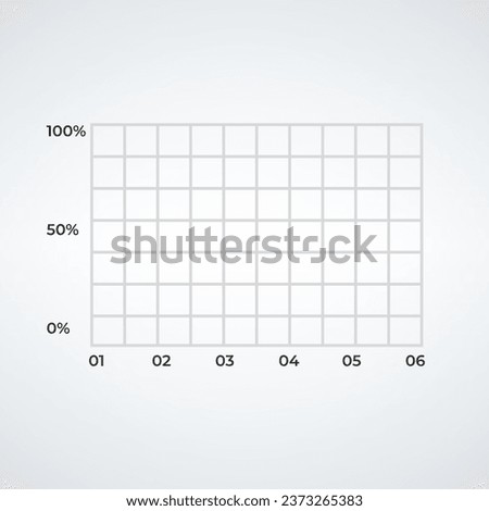 Graph grid paper with black lines, square. Stock vector illustration isolated on white background.