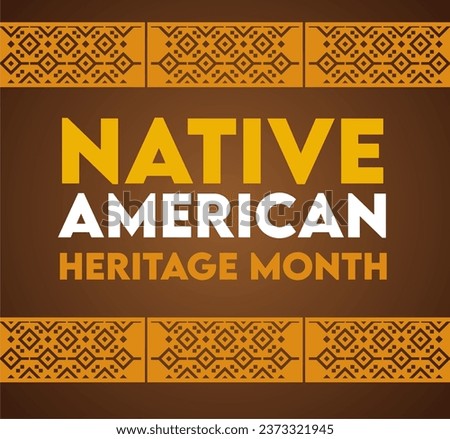 Native American Heritage Month United States