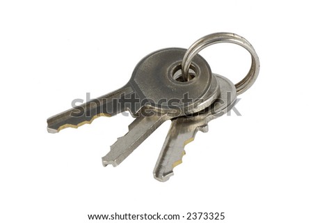 Key ring with three small keys