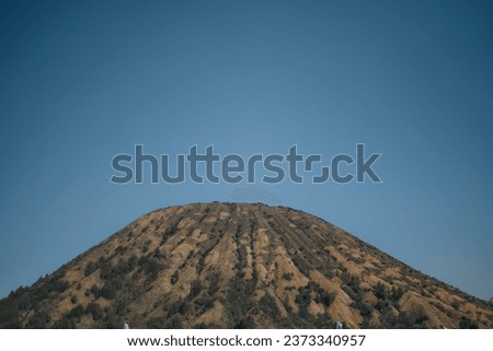 view of the climb of Mount Bromo