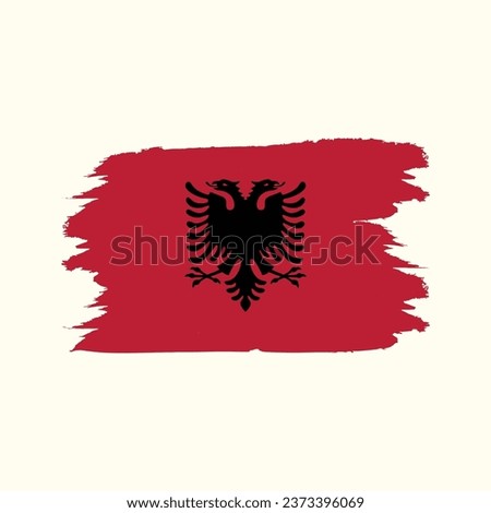 vector flag of Albania national emblems