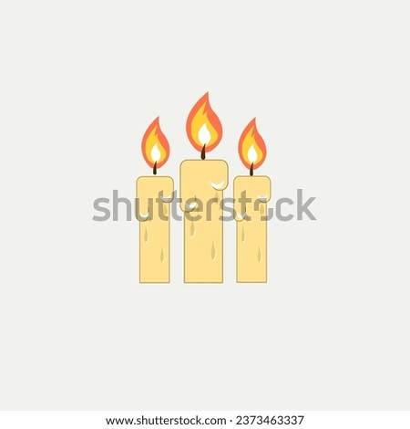 vector graphic of Candle Day good for national Candle Day celebration. flat design. flyer design.flat illustration.