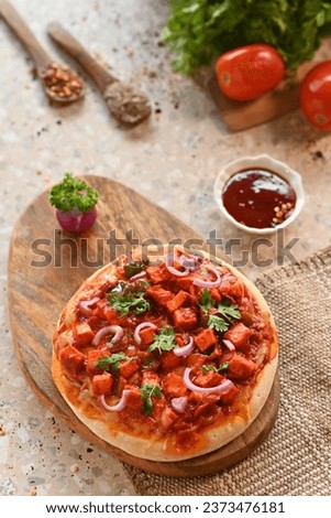 Italian Style Paneer Makhani Pizza

