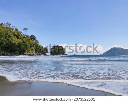 Lenggoksono Beach in South Malang, East Java - Indonesia