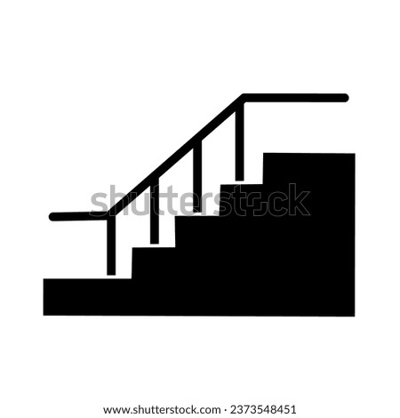 building stairs icon vector with trendy design