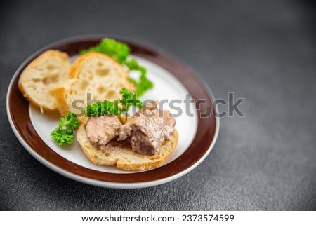 Cod liver seafood meal food snack on the table copy space food background rustic top view