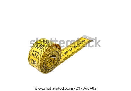 Tape measure  isolated on white