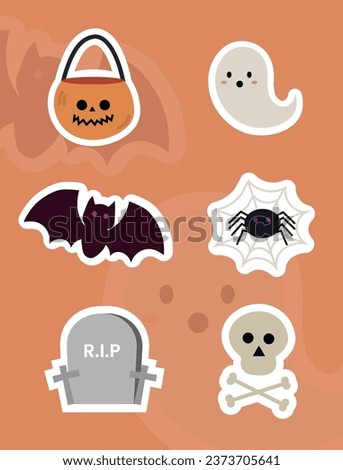 Creative Cute Halloween Spooky Sticker Set Collection