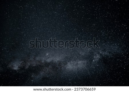 A night sky with many stars, photo of stars, milky way. night photo