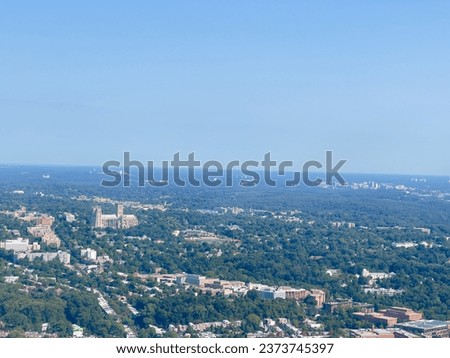 Air View.
 Washington National Cathedral.