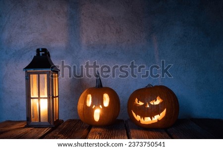 jack'o'lantern in the night Halloween card