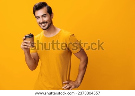 Studio man tea hot paper coffee happy hipster drink cup t-shirt energy mug
