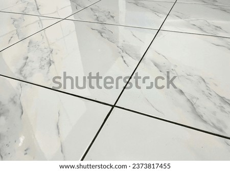 White marble textured ceramic flooring indoor isolated interior photography