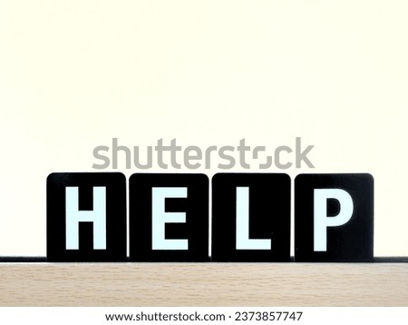 sign with the Word help and copy space