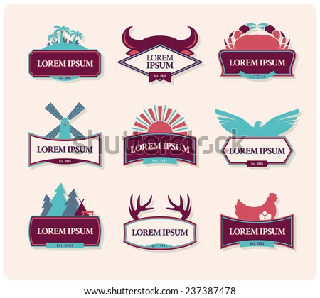 Heraldic logo templates
