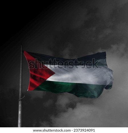 Palestine Flag sky view - Filistin Bayrağı gökyüzü görüntüsü