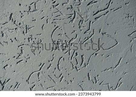 Macro of gray wall with stucco worm swirl finish