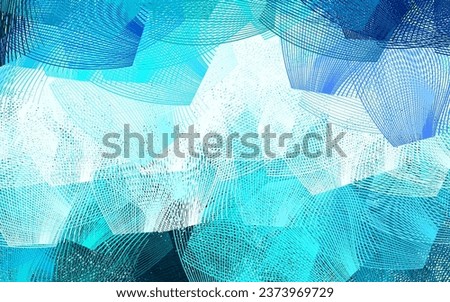 Light Blue, Green vector background with abstract shapes. Colorful chaotic forms with gradient in modern style. Modern design for your business card.