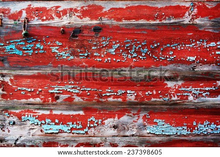 natural wooden background with boards with old paint