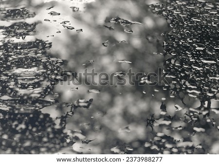 raindrops on a window pane.