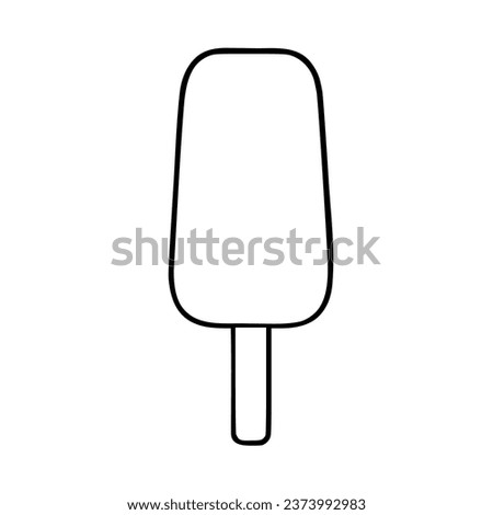 Ice cream with a stick