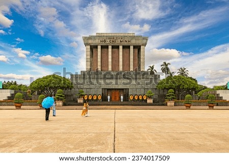 Ho Chi Minh Mausoleum in Hanoi, Vietnam Royalty-Free Stock Photo #2374017509