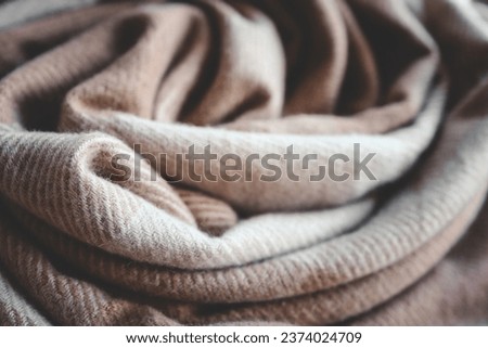 Knitted woolen or cashmere texture background. Royalty-Free Stock Photo #2374024709