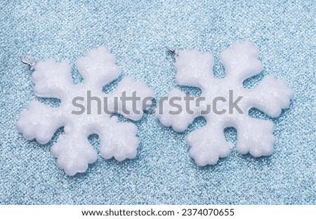 snowflake on festive shiny background