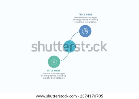 Presentation Business Circle Infographic Template With Two Step Elements Vector Illustration