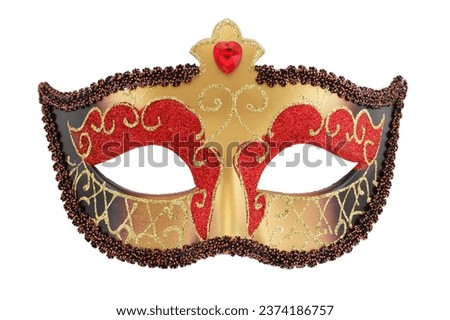 Carnival Mask with clipping path Royalty-Free Stock Photo #2374186757