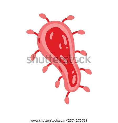 virus nipah pathology isolated illustration