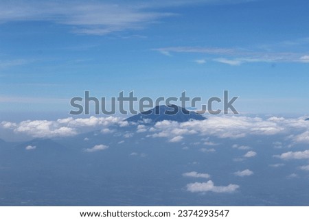 mountains with natural beauty and very beautiful blue skies