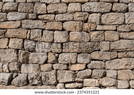 medieval stone block wall, texture for backgrounds