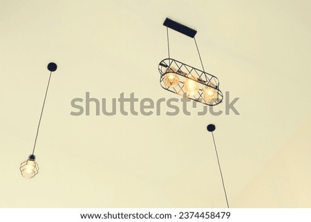 Modern ceiling lamps light bulbs for home decor.