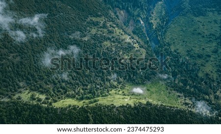 Beautiful forest landscape in Sichuan,China Royalty-Free Stock Photo #2374475293