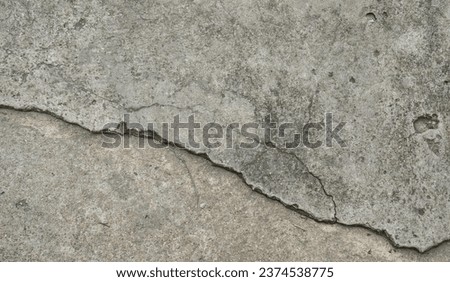 a crack in the concrete..