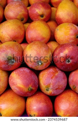 Pile of mangoes at the street market