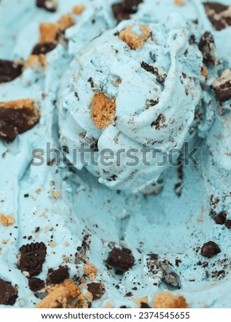 Cookie Monster Ice Cream Texture Royalty-Free Stock Photo #2374545655