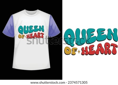 queen of heart retro design