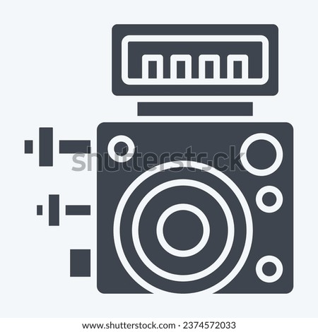 Icon ABS Control Module. related to Car Maintenance symbol. glyph style. simple design editable. simple illustration