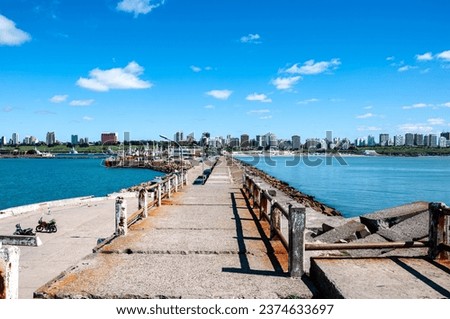 Beautiful view of the city of Mar del Plata, Argentina Royalty-Free Stock Photo #2374633697