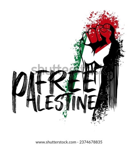 Free Palestine illustration vector design. Suitable for t-shirt design