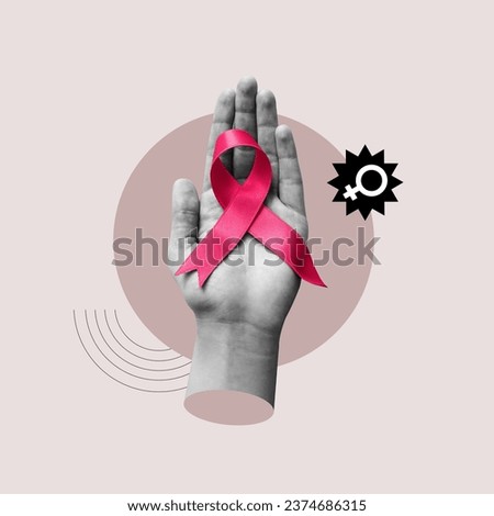 Breast Cancer Awareness, Cancer, Tumor, Women, One woman only, Ribbon, Only women, Hand,
Day, Pink, Prevention, Breast, Holding, Problems, Healthcare and Medicine, Charity and Relief Work Royalty-Free Stock Photo #2374686315