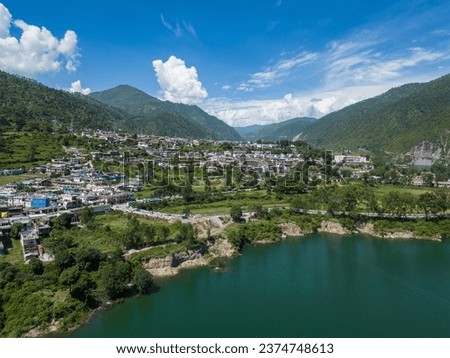 Chinyalisaur Town Uttarkashi District Uttarakhand  Royalty-Free Stock Photo #2374748613