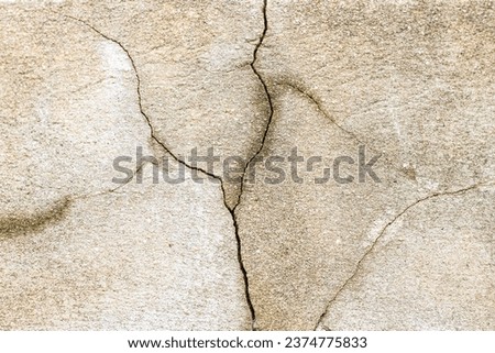 Wall broken look like abstract and art .concept cement of construction broken.
