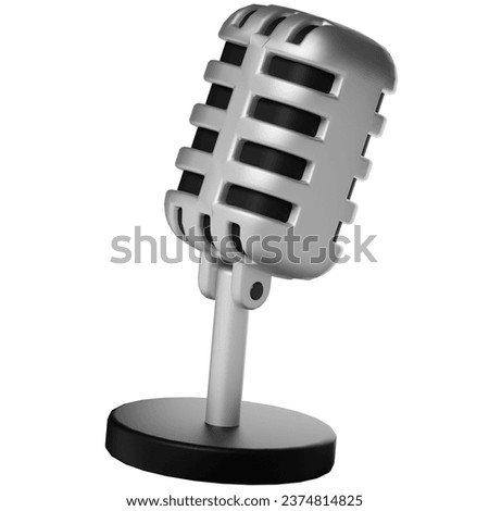Microphone Gadget Device Electronic 3D