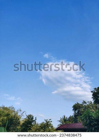 blue sky in the countryside