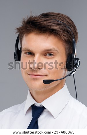 Photo of call-center worker