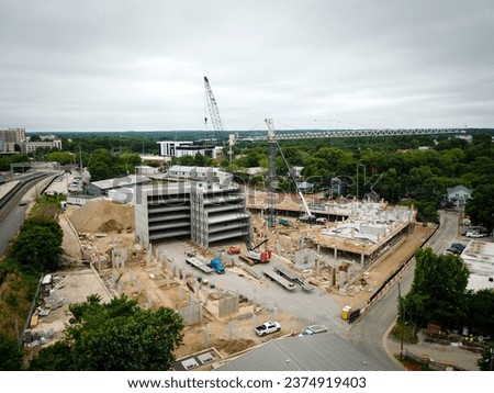 Stock Photos of Highrise Constuction by Drone