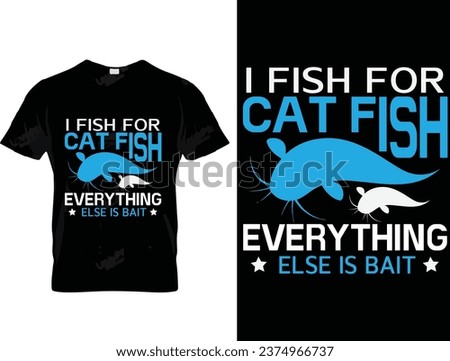 Cat fishing t shirt design